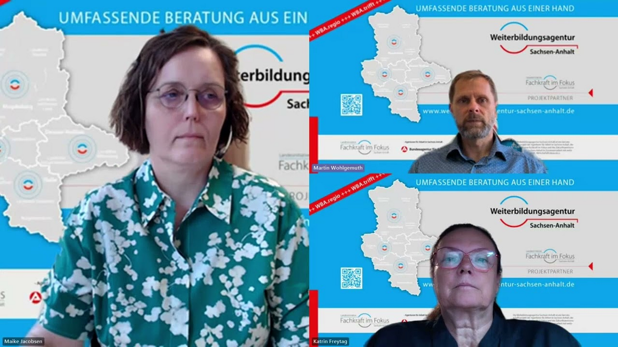 Matchingplattform der Weiterbildungsagentur Sachsen-Anhalt